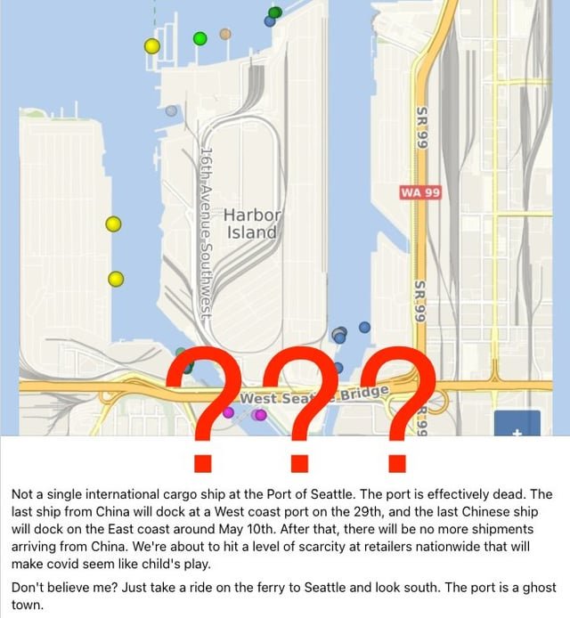 I’ve seen this claim shared in a few places. Is it true that cargo traffic is drying up at the port?