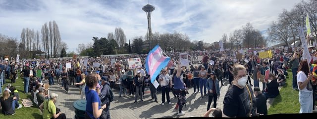 Seattle center protest happening now