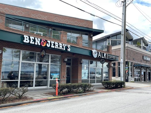BIZNOTE FOLLOWUP: Opening day Wednesday for Alki Coffee Co. and Ben & Jerry’s