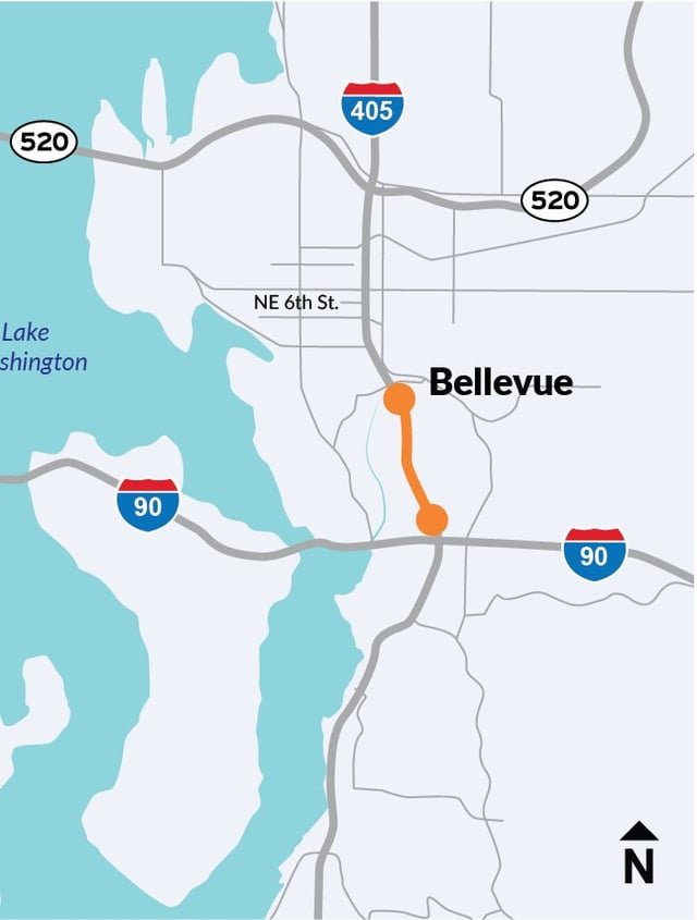NB I-405 closed in Bellevue this Wednesday night (April 23-24)