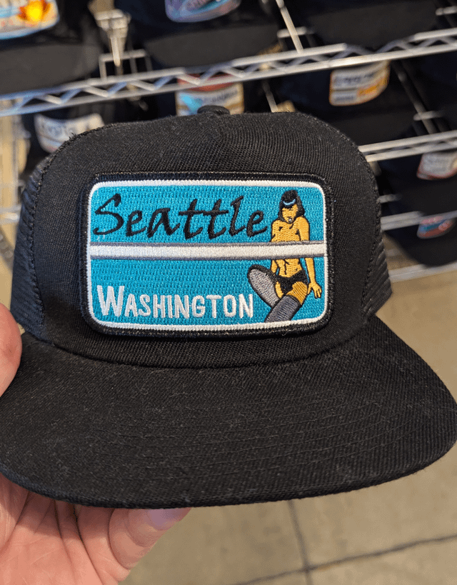 A Deep Cut Seattle Hat for sale in San Francisco.