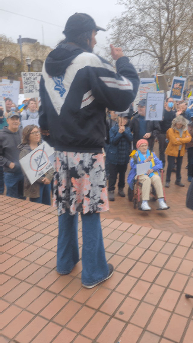“We the People – Means Everyone” rally and March April 19 Seattle Central College. TRUMP OUT NOW!