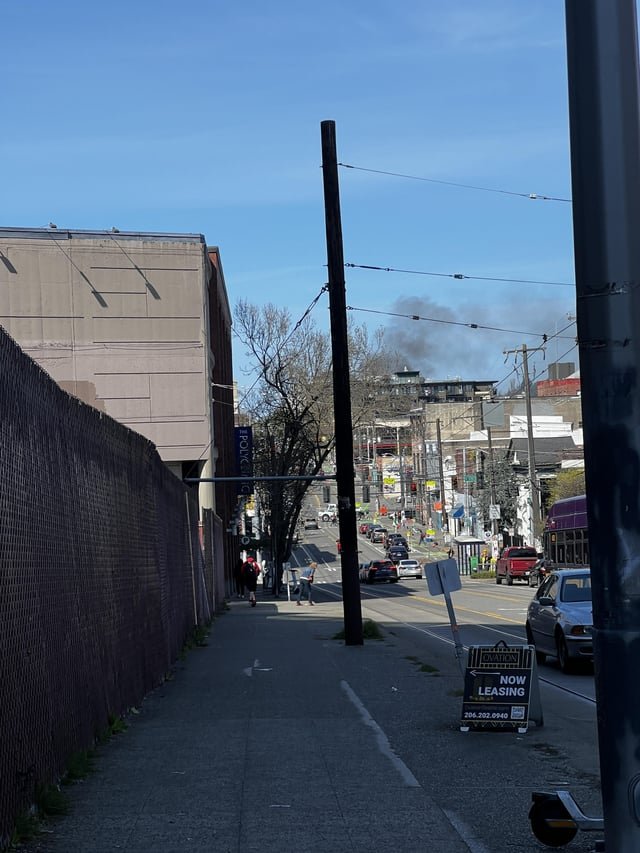 Fire near Capitol Hill Link station?