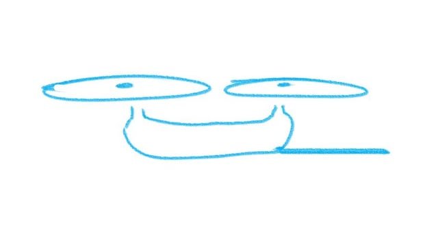 I drew a picture of the huge helicopter that just flew over Madison Valley