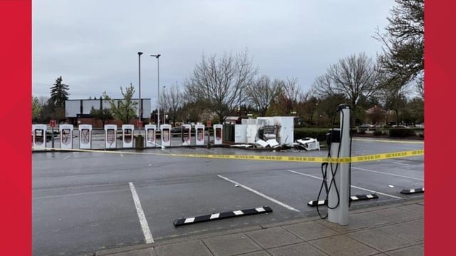 FBI, police investigating after Tesla charging station vandalized in Lacey