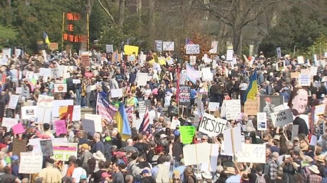 Thousands Protest Trump Administration in Seattle and Beyond
