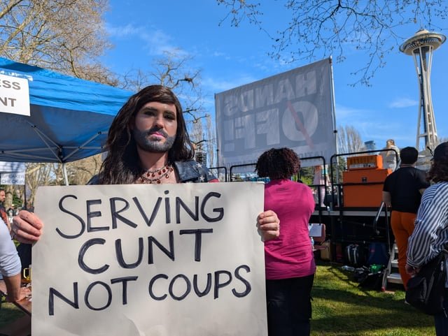 My fave pic from the rally yesterday