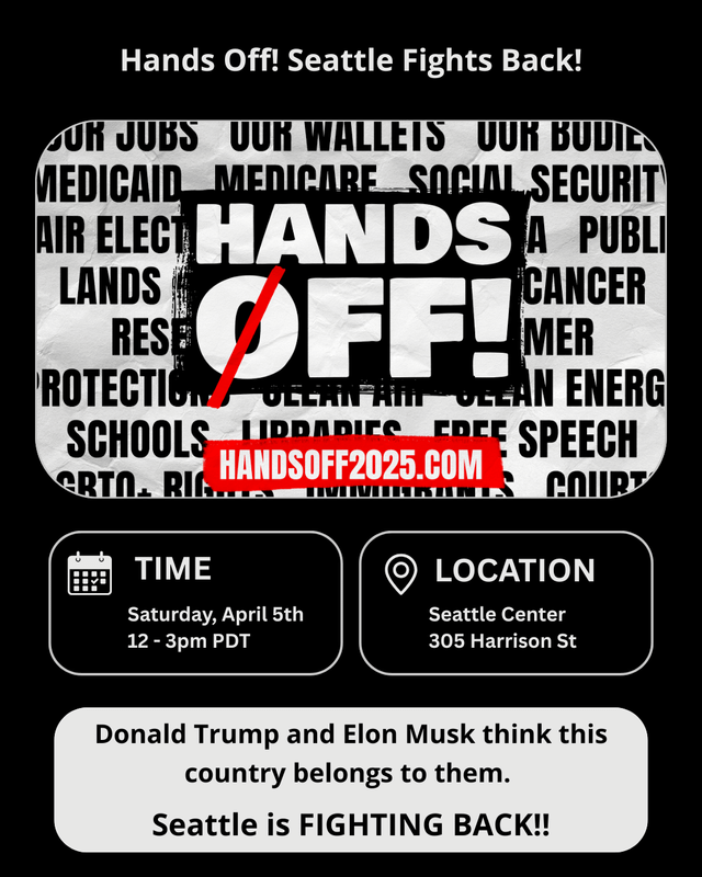 Seattle protest today @ Seattle Center