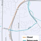 Closures along SR 520 Trail in Bellevue/Redmond this week and next (April 16-18 & 22-24)