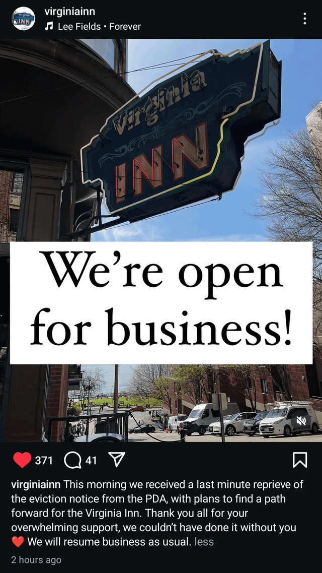 Virginia Inn not closing after all?