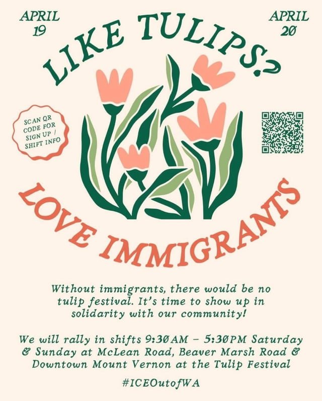Rally for Tulips farm workers 🌷🌷