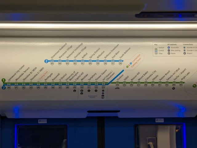 The new Link light rail map (in better quality)
