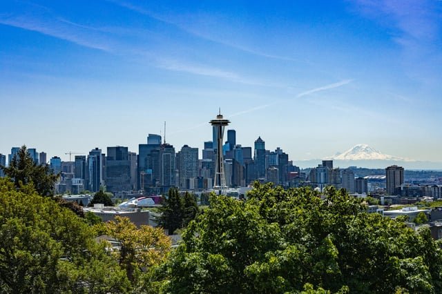 Can’t beat the Seattle skyline on a clear day