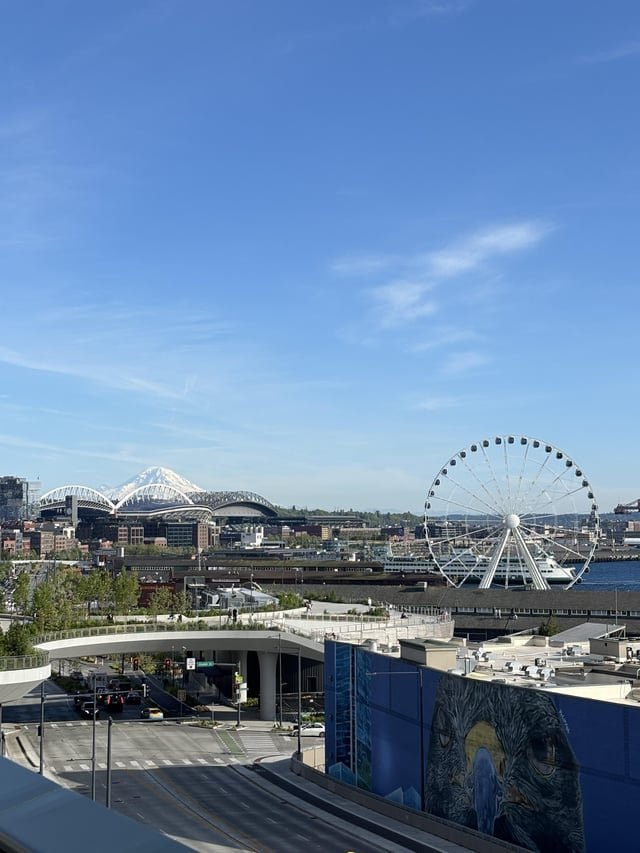 First time visiting Seattle. I stared at this view for about an hour tonight