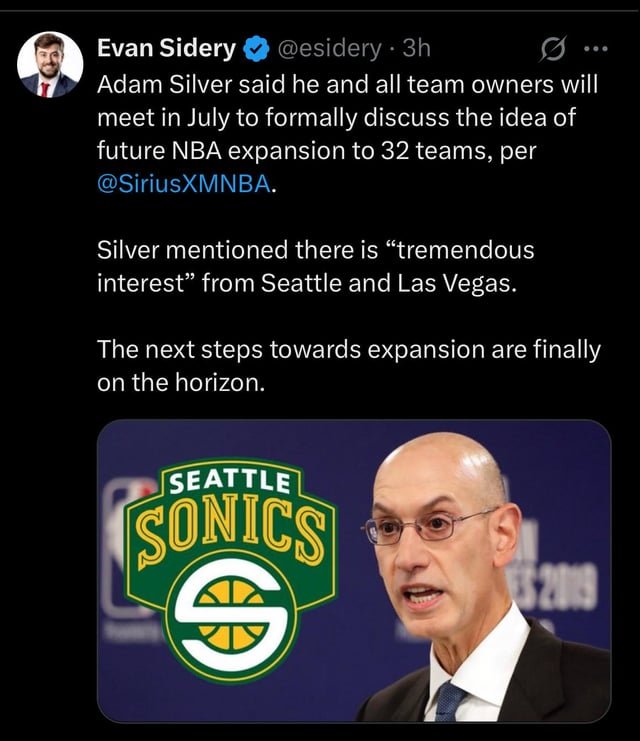 We are way overdue (no tax money tho! Arena already in place)