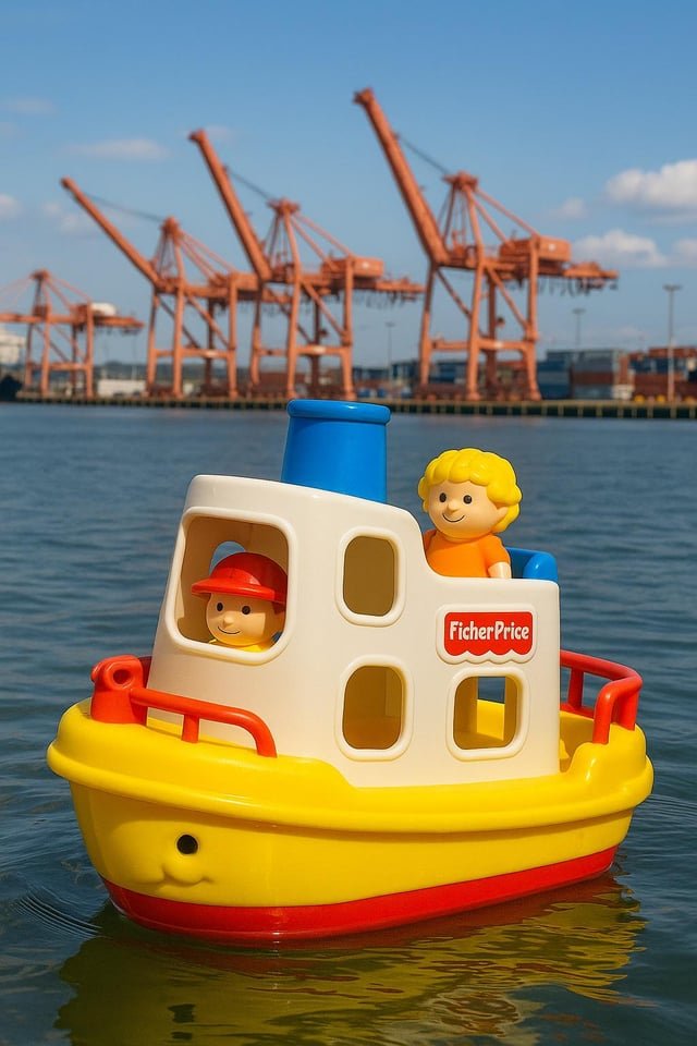 Can you believe this ship traveled empty all the way from Canada?