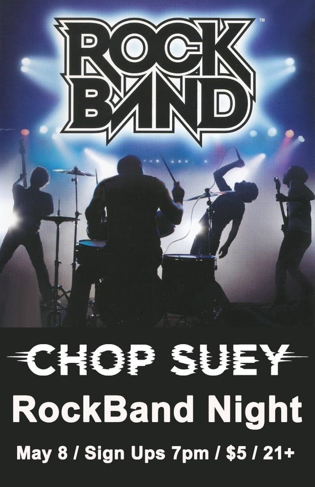 This is happening tomorrow (5/8) If you’re a fan of Rock Band we’d love for you to come out! It’s so much more fun playing on a big stage in front of a crowd!