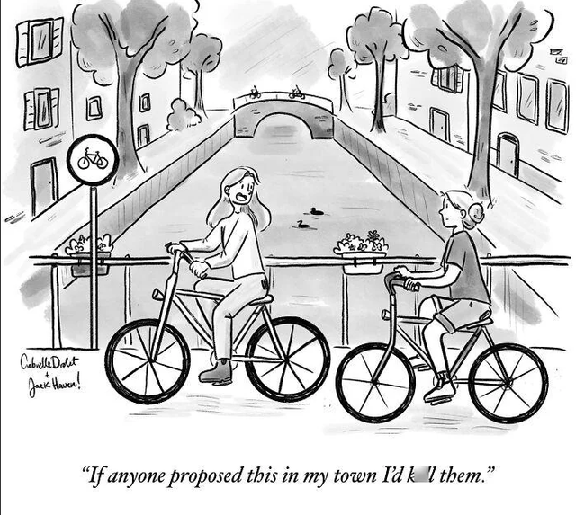 The people in seattle complaining about bike lanes be like: