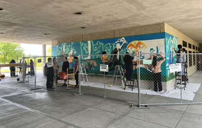 WEST SEATTLE ART: Help paint a mural on South Seattle College campus this weekend