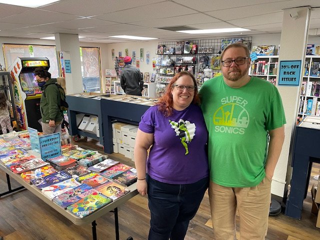 HAPPENING NOW: Free Comic Book Day at West Seattle’s only comic-book store, Tails to Astonish