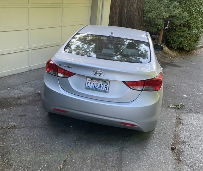 WEST SEATTLE CRIME WATCH: Stolen silver Elantra