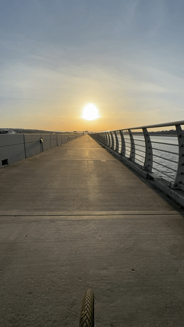 Biking into Seattle yesterday evening