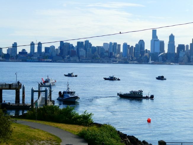 The list for your West Seattle Thursday – air/sea drill continues (with helicopters and boats), and more