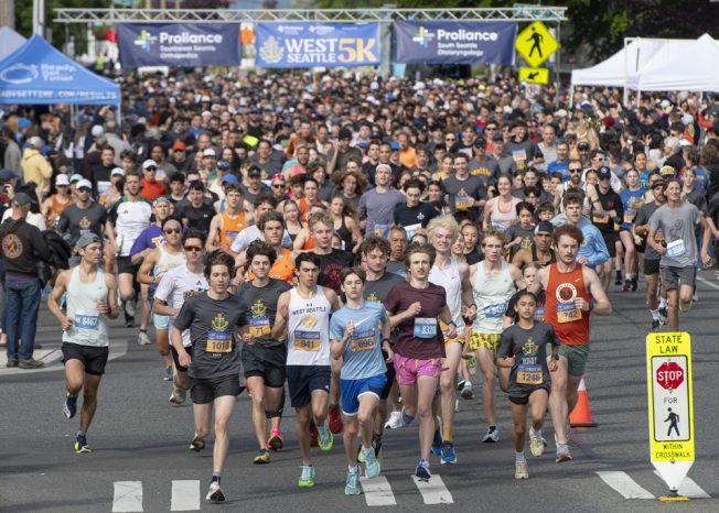 West Seattle 5K 2025, report #2: See all the racers, and learn about this year’s added ingredient