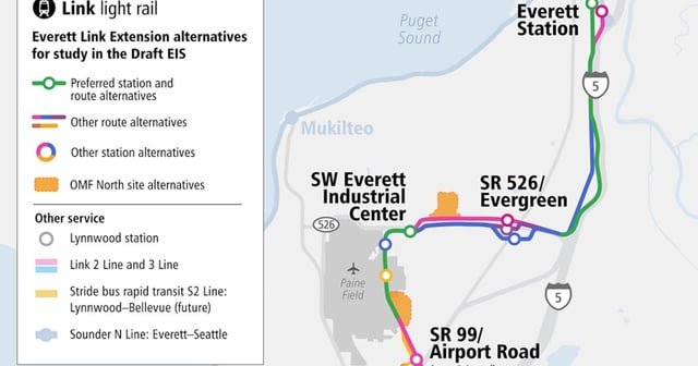 Sound Transit looking for input on Everett light rail Link extension