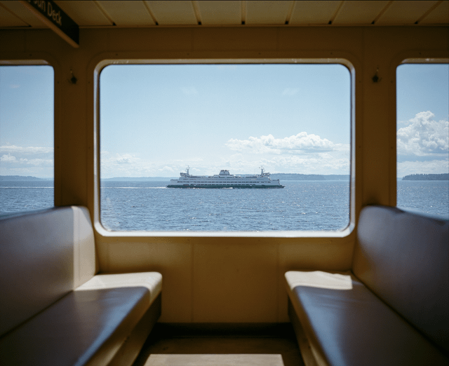 Sunshine on the ferry