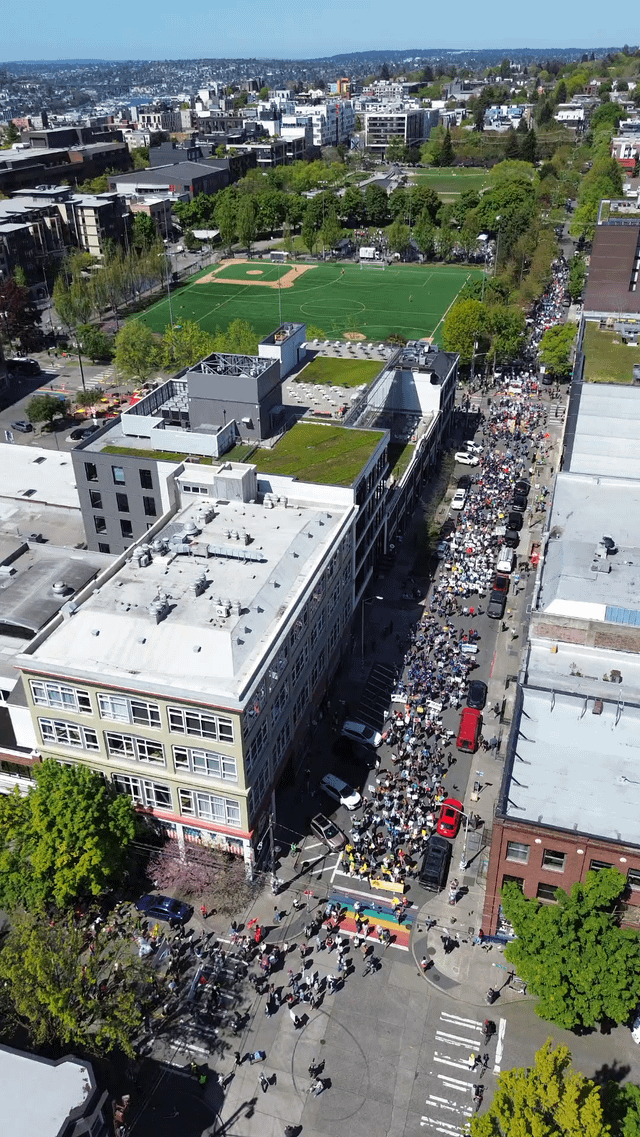May Day March, Cal Anderson Park, Seattle
