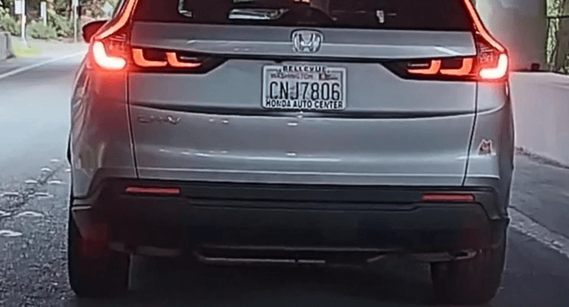 Dangerous driver – License plate CNJ7806