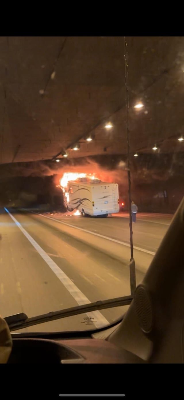 Even caught fire heading into Mercer island I-90 east