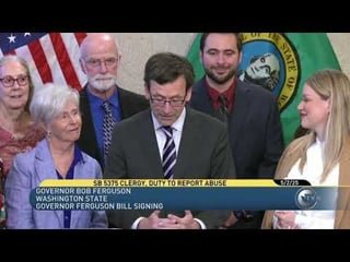Washington Clergy Mandatory Reporting Bill SB5375 Signed Into Law