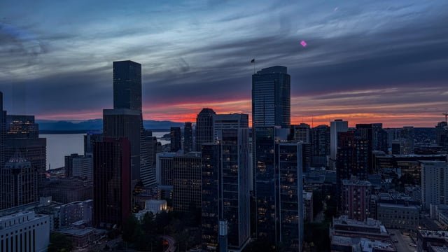 Solid sunset this evening