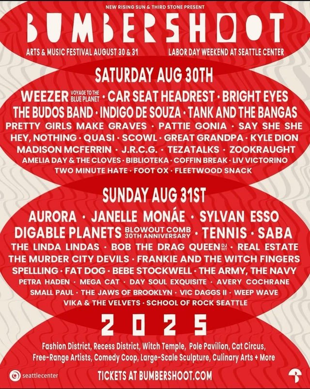 Bumbershoot 2025 Lineup