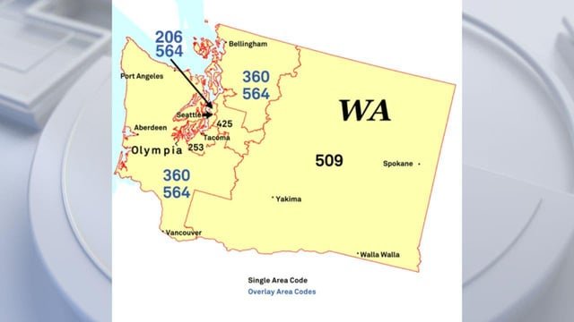 New 564 area code expands to Seattle region starting June 10th