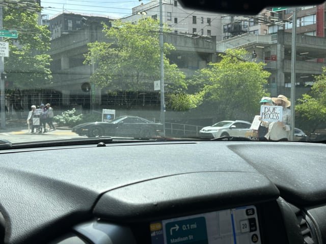 Never too old to protest