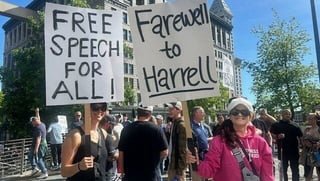 So the Rally Goers were (obviously) from out of town