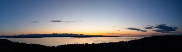 Gorgeous sunset after a beautiful PNW day (OC)