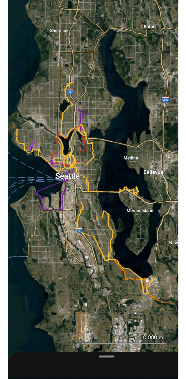 Since we’re talking about walks now, here’s everywhere I walked in the last year. AMA