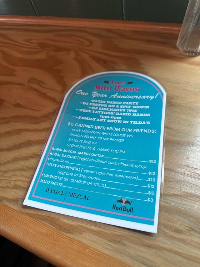 Awe yay! Happy 1 year Situ Tacos!