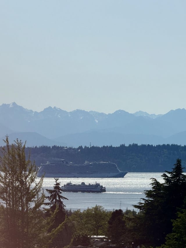 Ferry/cruise ship size comparison