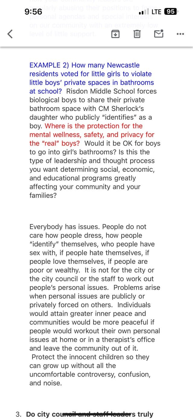 Steve Tallman attempts to shame a child