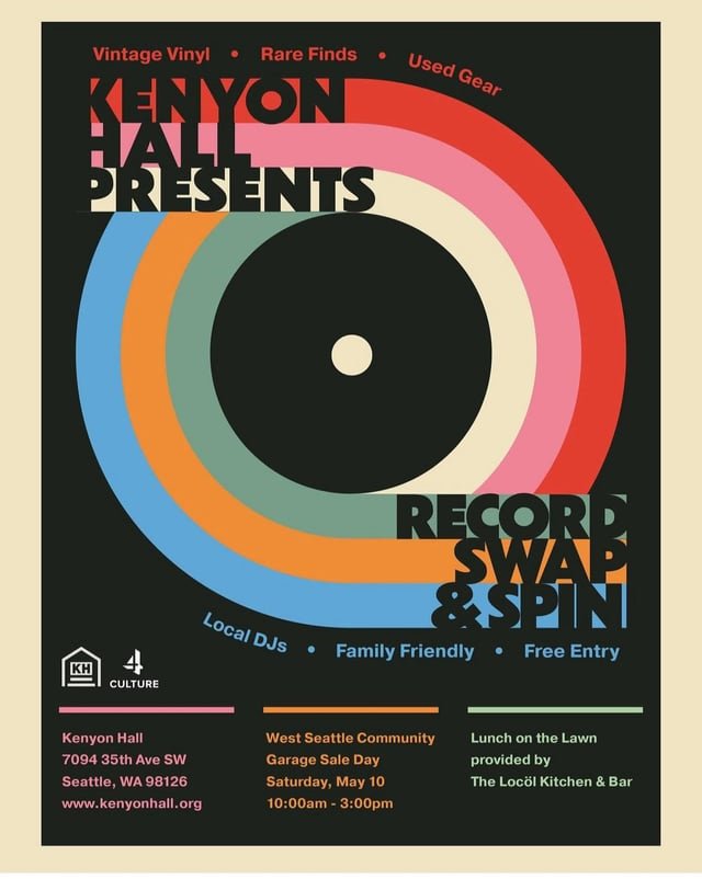 Record Swap this weekend at Kenyon Hall!