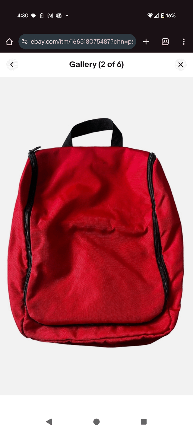 Red L.L. Bean toiletries bag Greenwood area