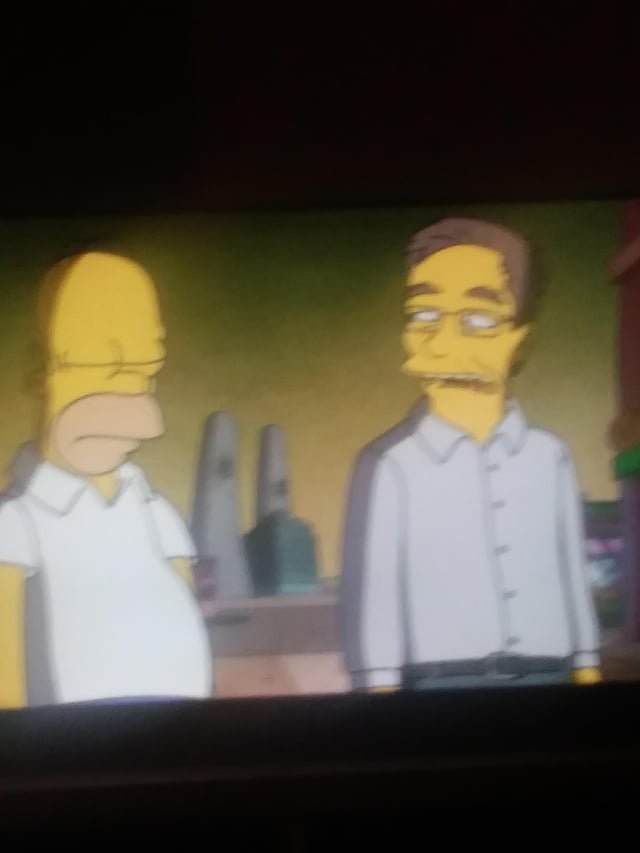 Oh my God, Rick Steves was on The Simpsons tonight