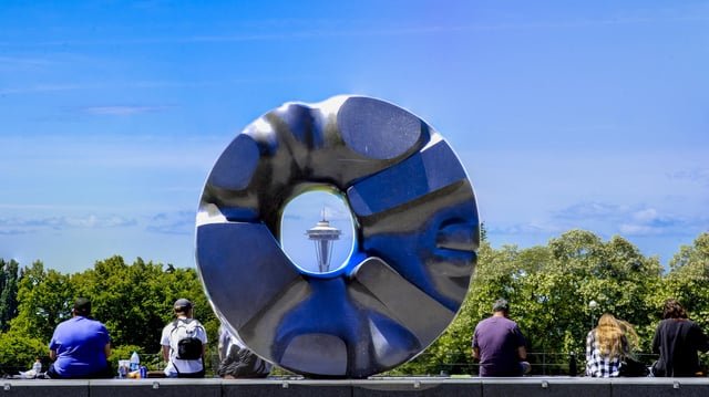 Black [Hole?] Sun – by Isamu Noguchi, Volunteer Park, Capitol Hill