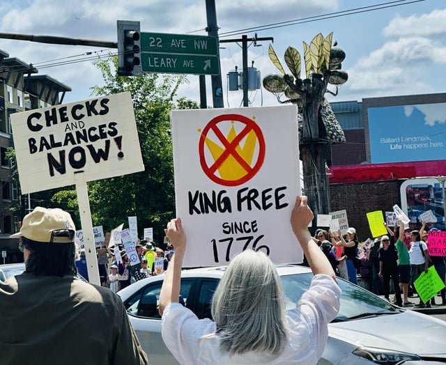No Kings Protest in Ballard