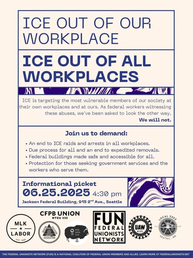 Wednesday at the Federal Building – ICE Out of All Workplaces!